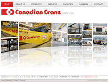 Tablet Screenshot of canadiancrane.com